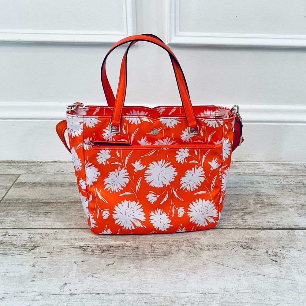 Kate Spade ORANGE Blossom medium satchel